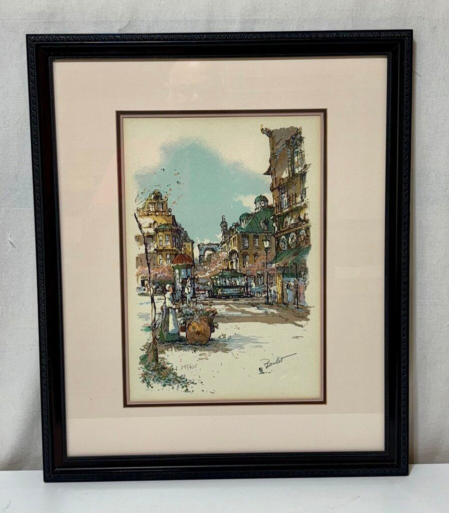 Antoine Boulet "Paris Street Car" Original Serigraph Signed #248/425