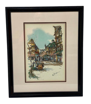 Antoine Boulet "Paris Street Car" Original Serigraph Signed #248/425 by Miss Daisy's Consignment & Auction House