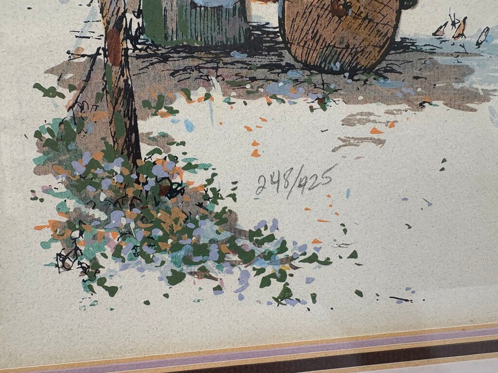 Antoine Boulet "Paris Street Car" Original Serigraph Signed #248/425