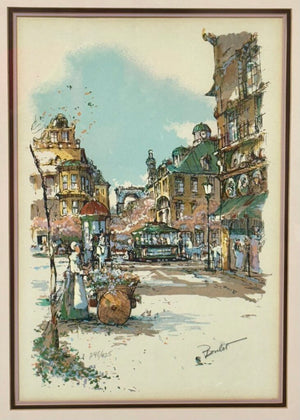 Antoine Boulet "Paris Street Car" Original Serigraph Signed #248/425