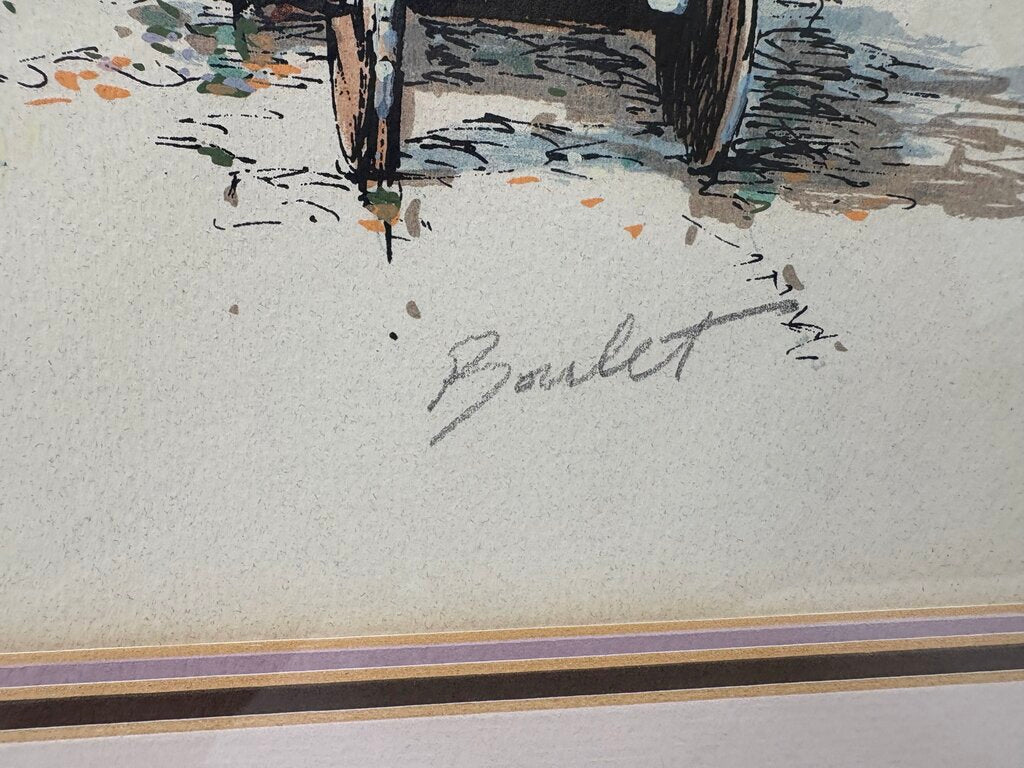 Antoine Boulet "Carriage Ride" Original Serigraph Signed #372/425