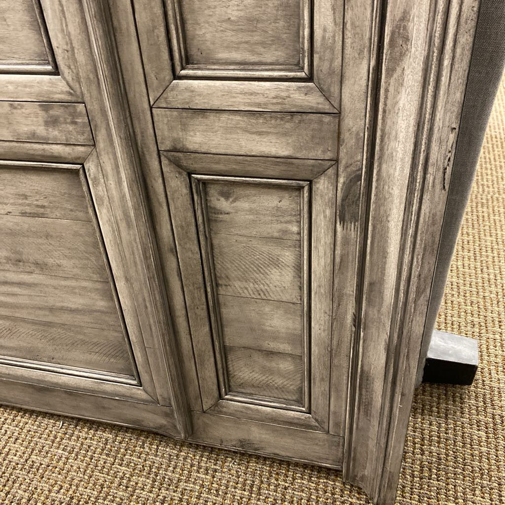 Weathered Gray Wood Headboard (please measure)