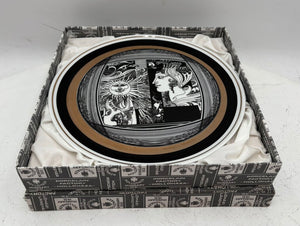 Hollohaza Hungary Endre Szasz "Sunshine" Gilt Porcelain Plate in Box