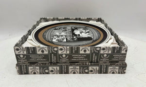 Hollohaza Hungary Endre Szasz "Sunshine" Gilt Porcelain Plate in Box