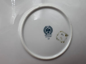 Hollohaza Hungary Endre Szasz "Woman Faces" Gilt Porcelain Plate