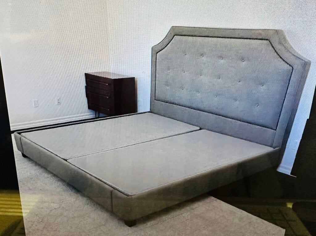 Restoration Hardware Tufted Headboard Bed (please measure)