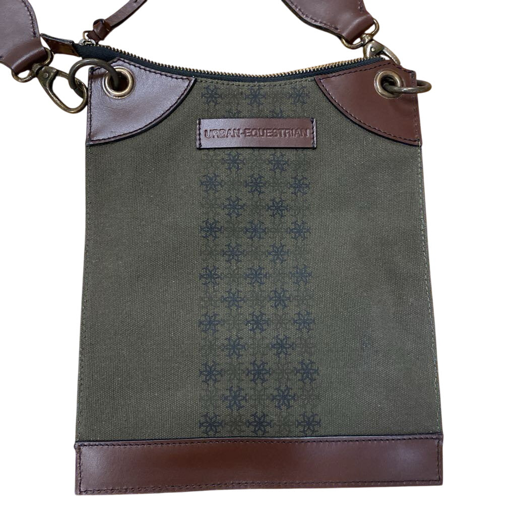 Urban Equestrian Pine Canvas Crossbody