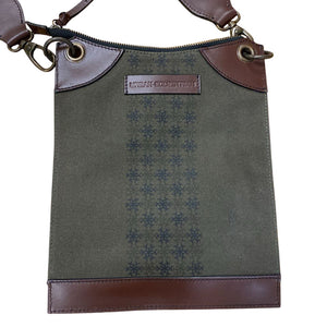 Urban Equestrian Pine Canvas Crossbody