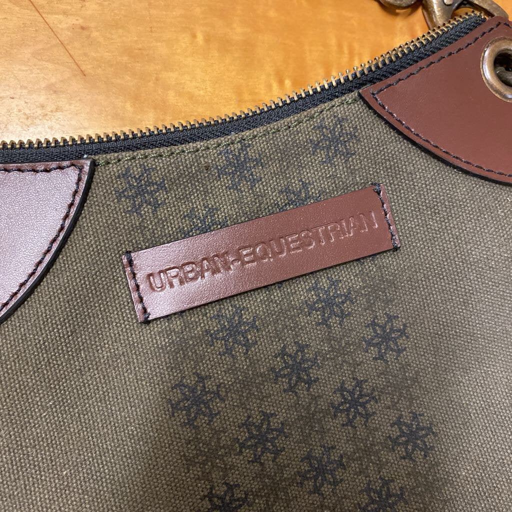 Urban Equestrian Pine Canvas Crossbody