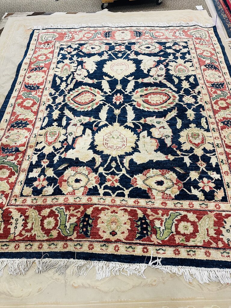 Pakistani Ziegler Wool Rug 79x93