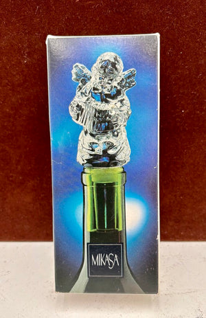 Mikasa Cherub Song Crystal Bottle Stopper in Box