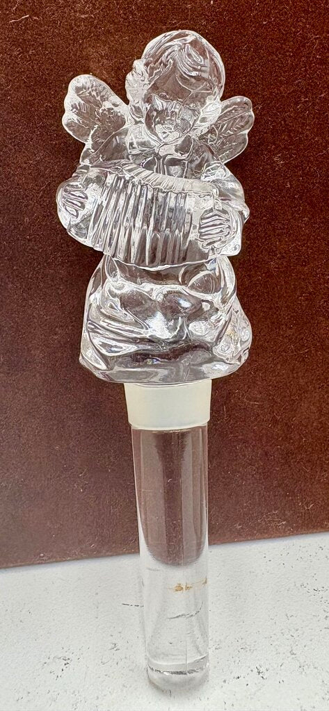 Mikasa Cherub Song Crystal Bottle Stopper in Box