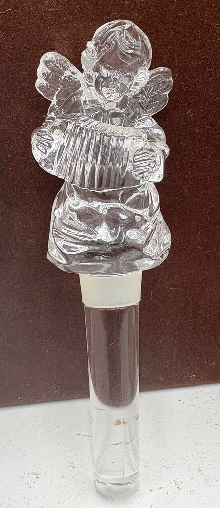Mikasa Cherub Song Crystal Bottle Stopper in Box
