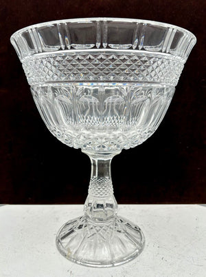 Godinger Brandon Crystal Footed Bowl 12"