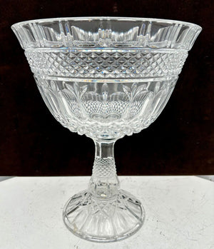 Godinger Brandon Crystal Footed Bowl 12"
