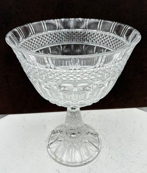Godinger Brandon Crystal Footed Bowl 12"