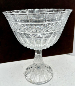 Godinger Brandon Crystal Footed Bowl 12"