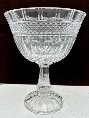 Godinger Brandon Crystal Footed Bowl 12"