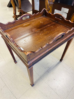 Mahogany Butler Tray Table 20x16x21