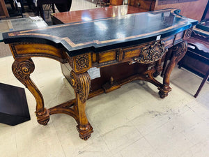 Italian Rococo Style Marble Top Console Table 19x60x32