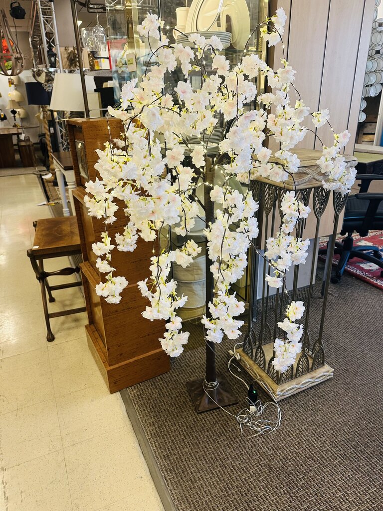 Cherry Blossom Branch Floor Lamp 60" H