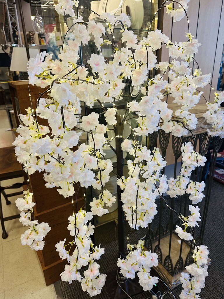 Cherry Blossom Branch Floor Lamp 60" H