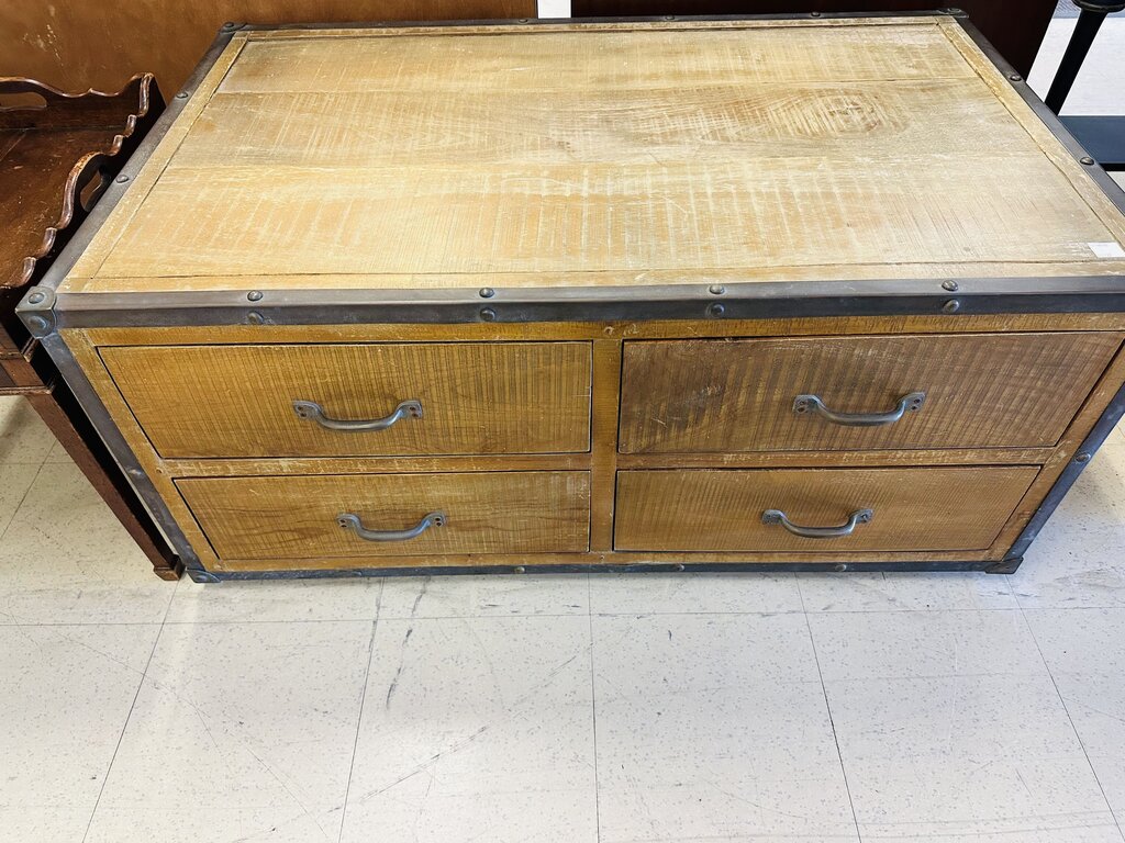 Low 4 Drawer Dresser 28x46x21