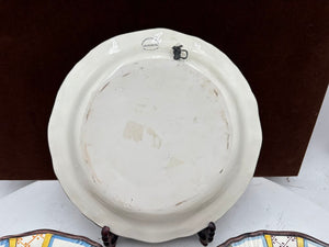Italian Vietri sul Mare "Four Seasons" Decorative Wall Plate 11.6"