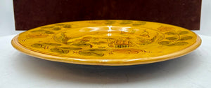 Souleo Terre E Provence for Pastis & Co. "Happy Couple" Pottery Round Platter 14"