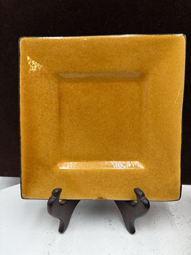 Souleo Terre E Provence Square Yellow Plates 6.75" (8Pcs)