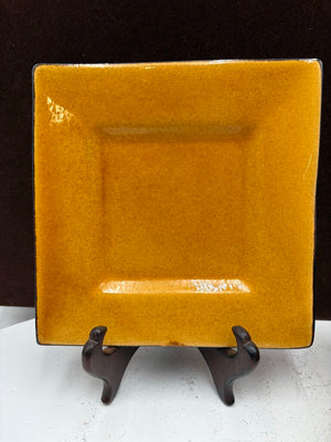 Souleo Terre E Provence Square Yellow Plates 6.75" (8Pcs)