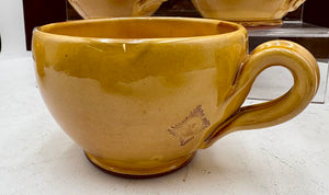 Souleo Terre E Provence Yellow Soup Mugs 20oz" (7Pcs)