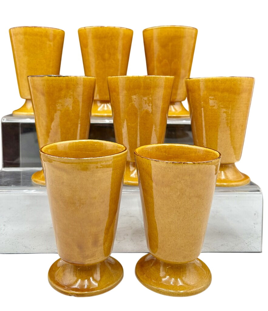 Souleo Terre E Provence Style French Yellow Cup 6oz. (8Pcs) by Miss Daisy's Consignment & Auction House