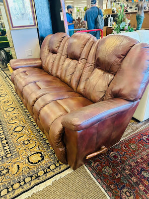 La-Z-Boy Leather Dual Manual Reclining Sofa 88" W.