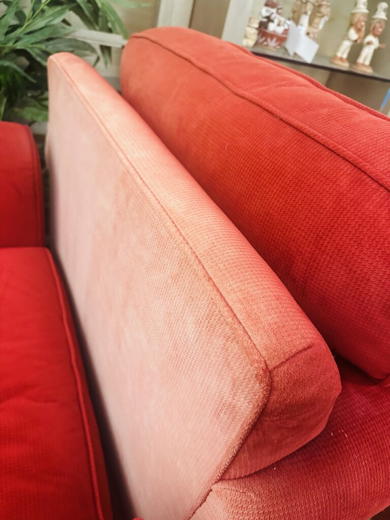 Red Upholstered Armchair