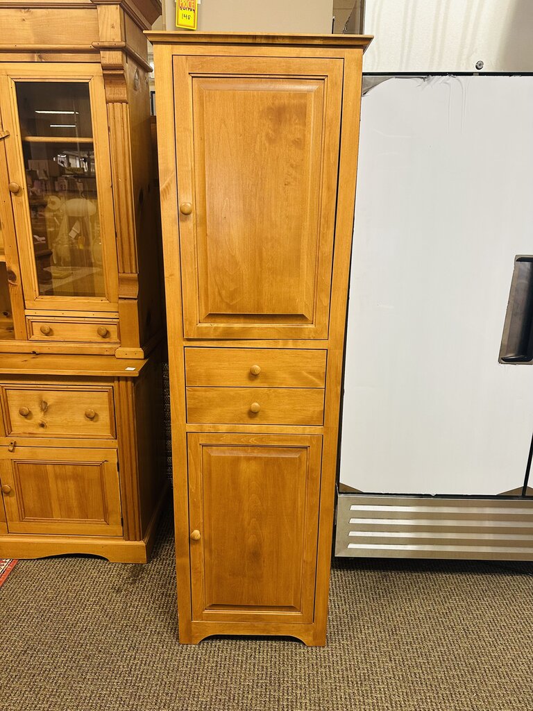 Maple Linen Tower Cabinet 19.5x14x72
