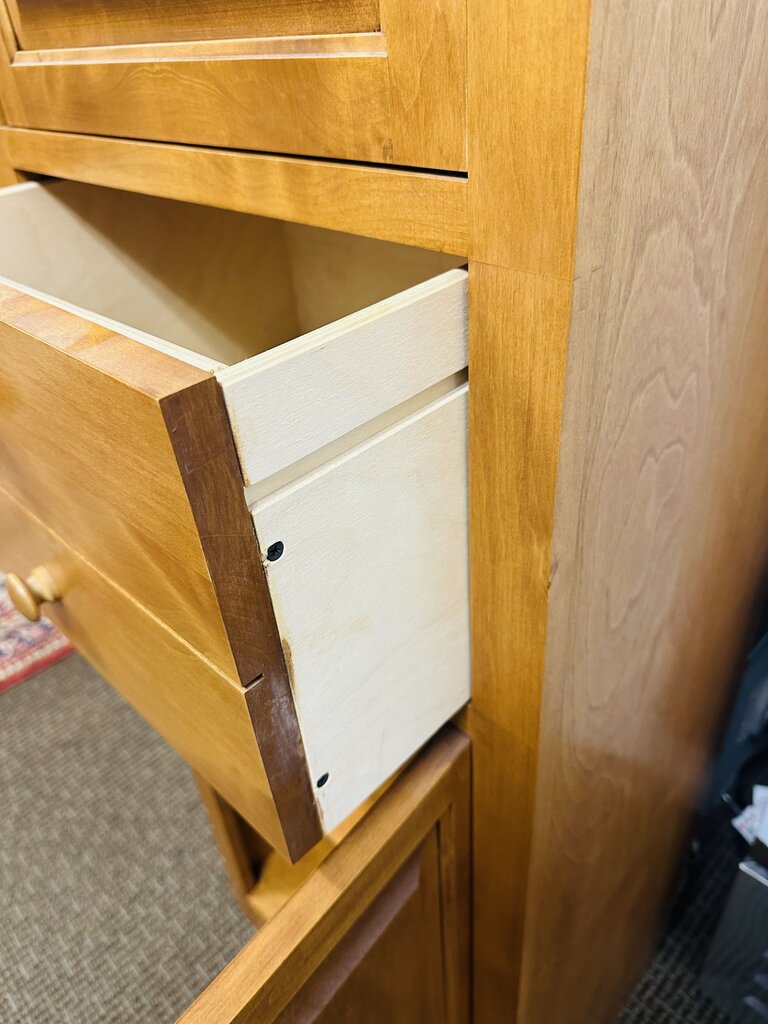 Maple Linen Tower Cabinet 19.5x14x72