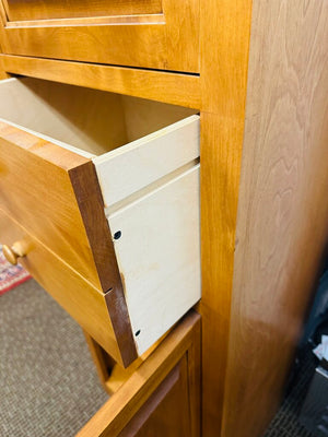 Maple Linen Tower Cabinet 19.5x14x72