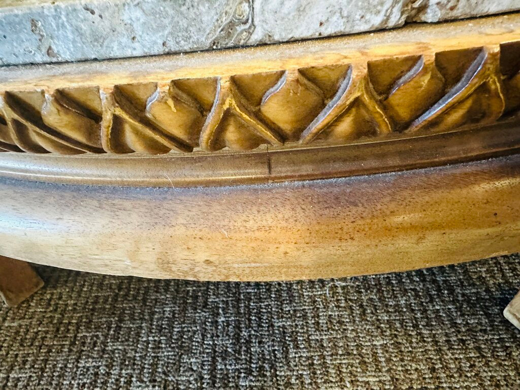 Petrified Wood Top Coffee Table 47x15