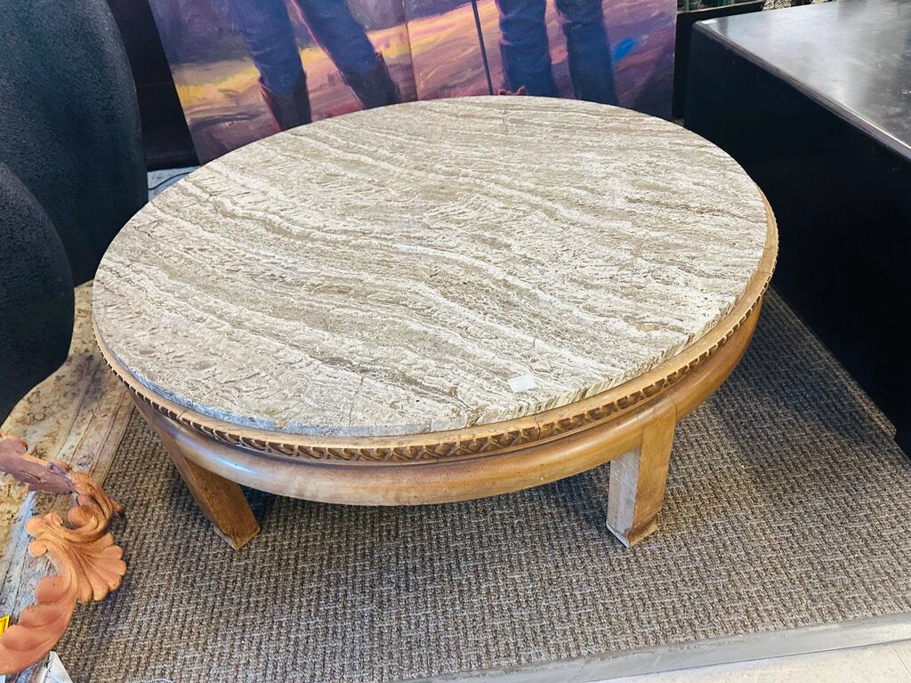 Petrified Wood Top Coffee Table 47x15