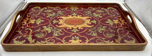 Atelier Style Jardin Du Luxembourg Italian Baroque Style Glass Bottom Serving Tray