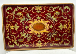 Atelier Style Jardin Du Luxembourg Italian Baroque Style Glass Bottom Serving Tray
