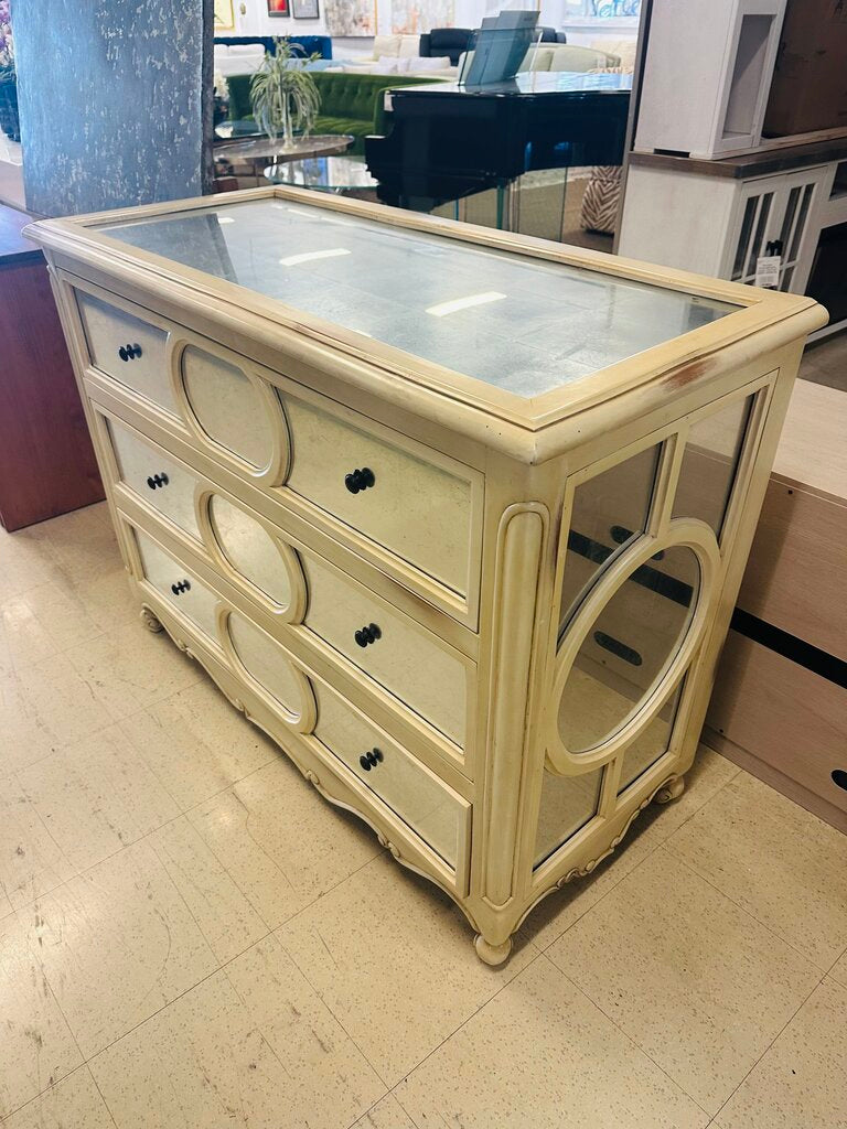Mirrored 3 Drawer Dresser 21x47x36