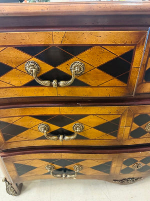 Baroque Diamond Check Inlay 4 Drawer Dresser 51x23x33