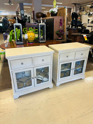 White Storage Cabinets (pair) 18x31x32