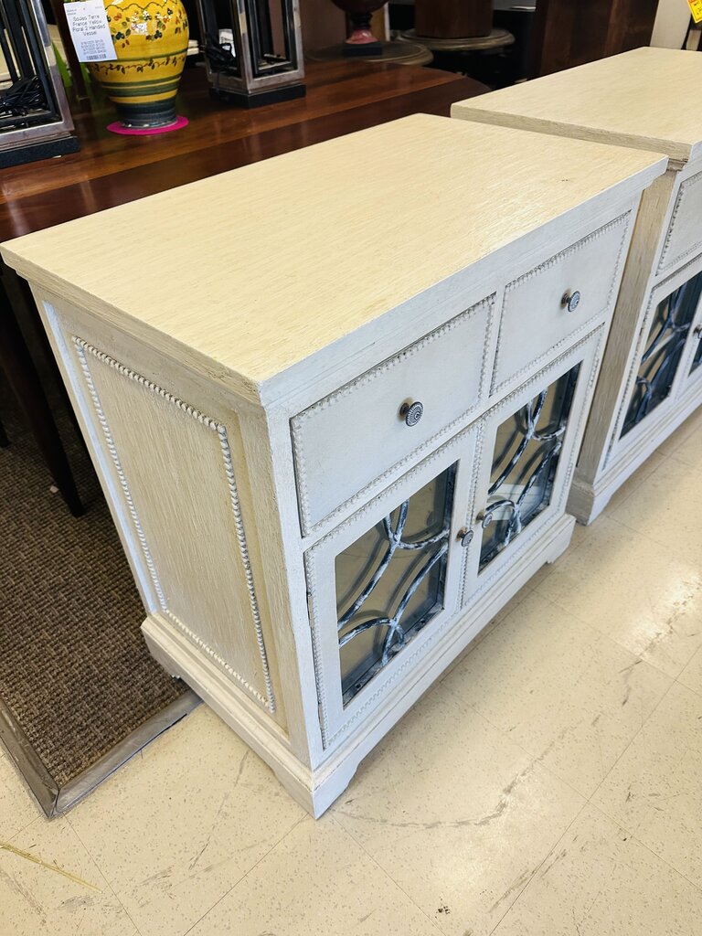 White Storage Cabinets (pair) 18x31x32