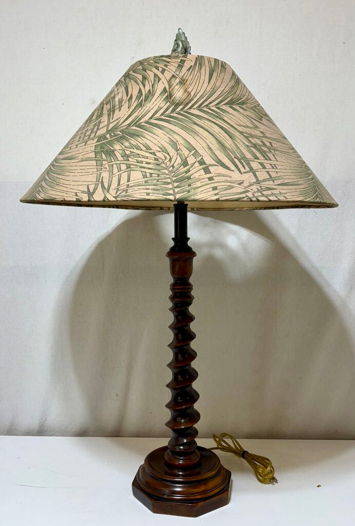 Frederick Cooper Walnut Barley Twist Table Lamp