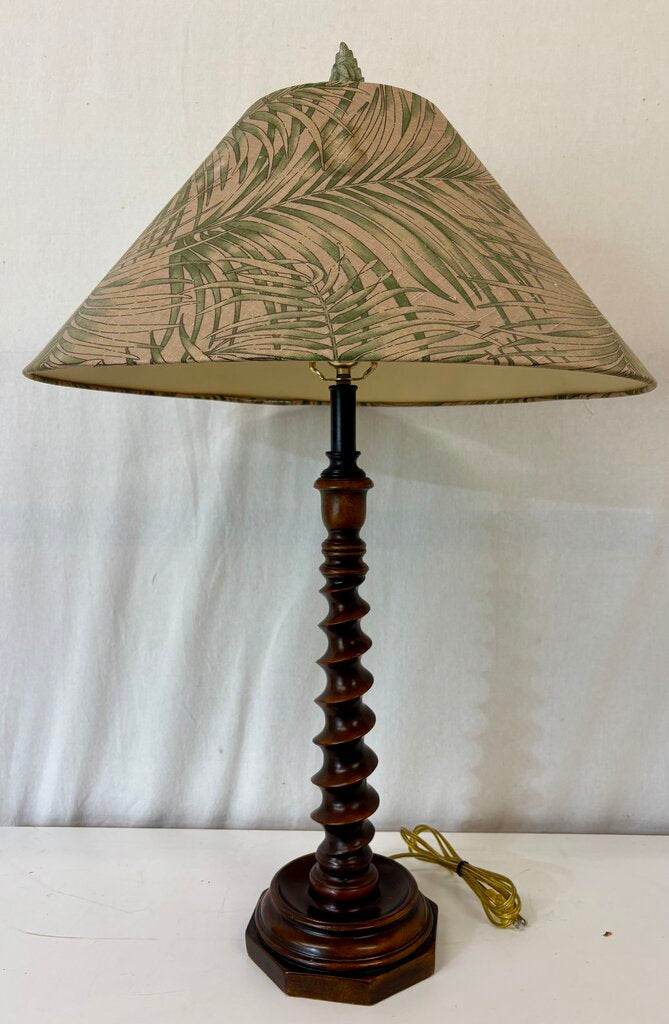 Frederick Cooper Walnut Barley Twist Table Lamp