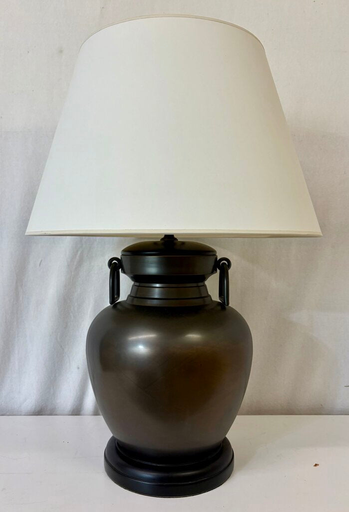 Pottery Barn Chatham Oiled Bronze Finish Urn Table Lamp
