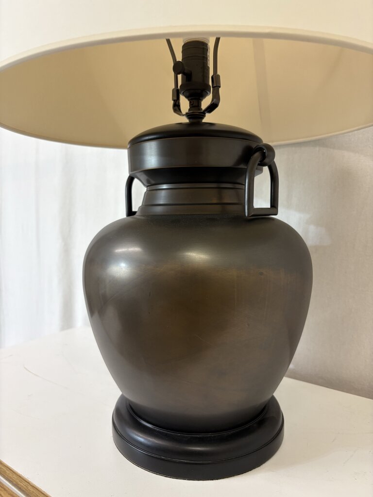 Pottery Barn Chatham Oiled Bronze Finish Urn Table Lamp